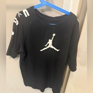 Jordan Kids Black and White Logo Tee youth xl 13-15